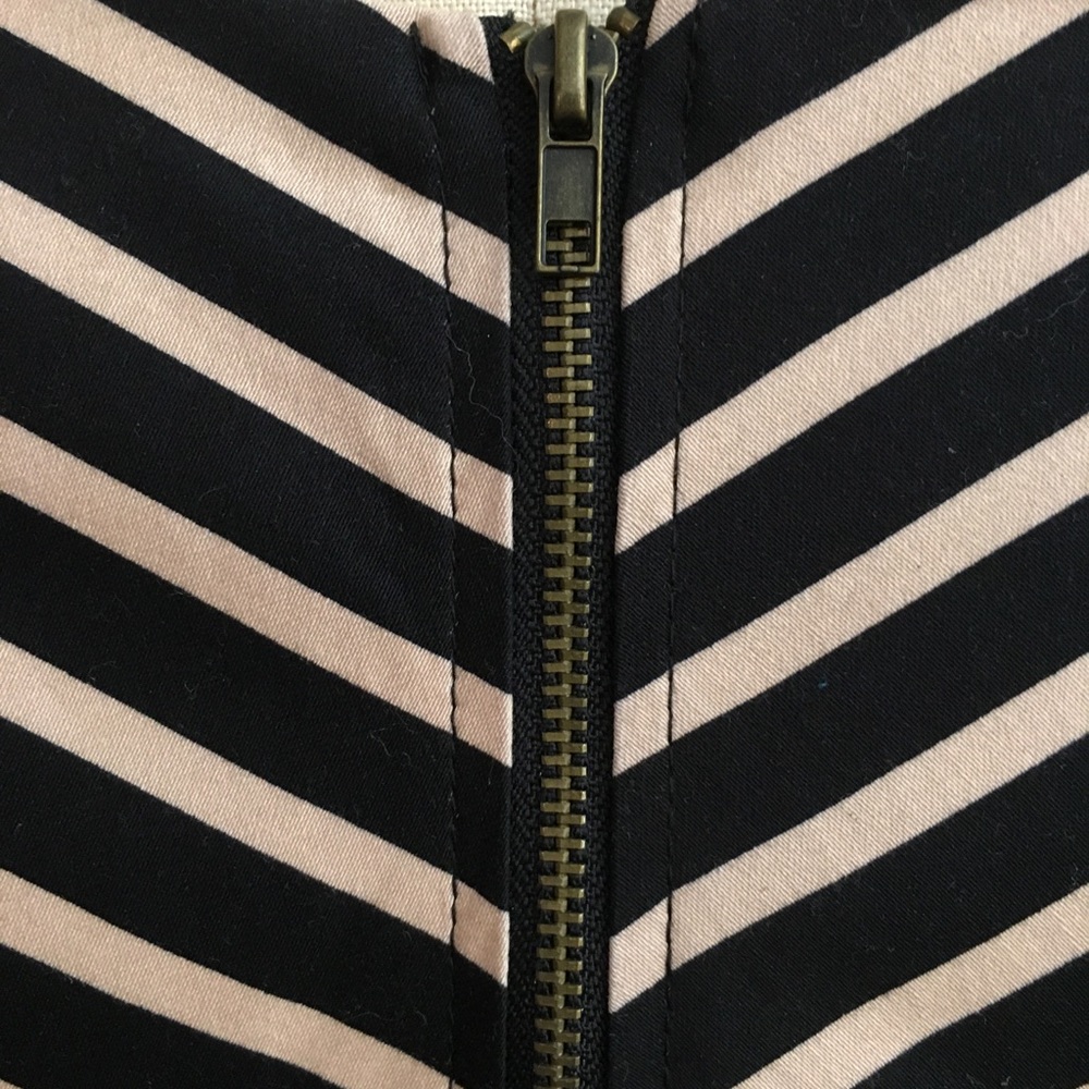 Black and Tan Herringbone Dress - Picture 3 of 8